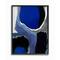Stupell Industries Abstract Masculine Cobalt Blue Grey Black Design Framed Wall Art